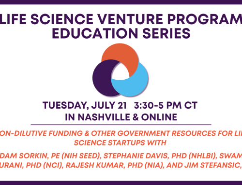 July 21 LSVP Education Series — Non-Dilutive Funding & Other Government Resources for Life Science Startups